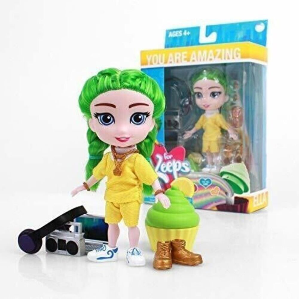 The Loyal Subjects - For Keeps - Ella Girl with Cupcake Keepsake Lime Hair 5"